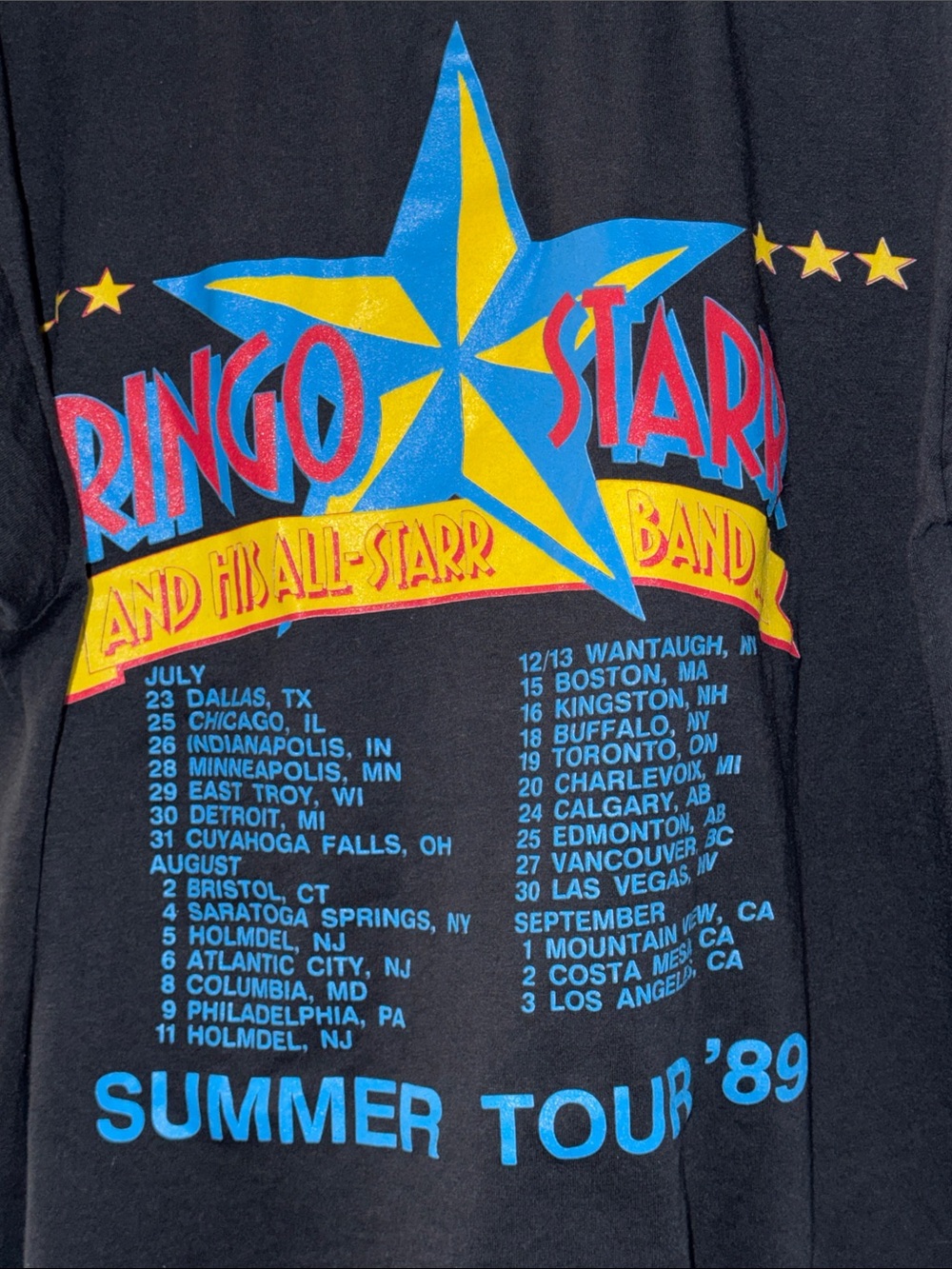 Real Deal GRAIL Ringo Starr tee from 1989 never worn, wow! XL
